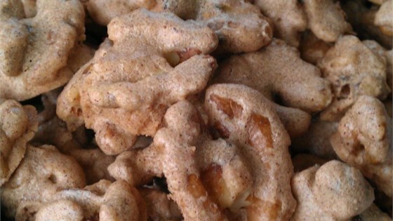 crusted cinnamon walnuts
