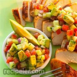 Cumin Rubbed Chicken With Avocado Salsa