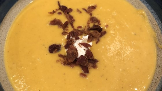 Curried Butternut Squash And Cauliflower Soup