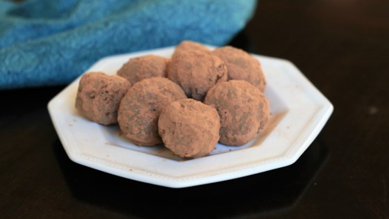 dark chocolate cabernet truffles