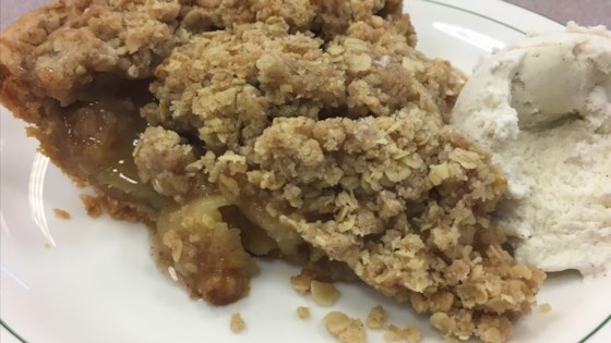 deep-dish apple pie with crumble topping
