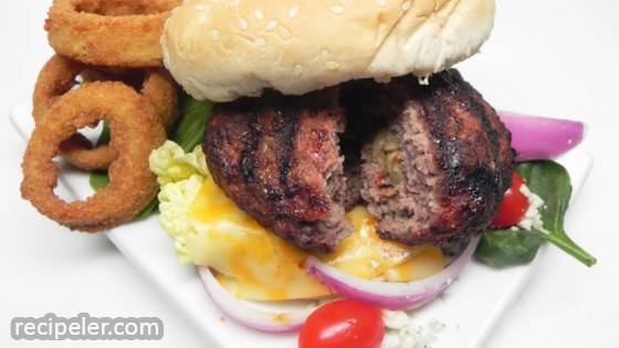 Deluxe Olive-Stuffed Burgers