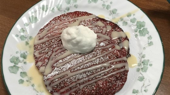 Dessert For Breakfast - Red Velvet Pancakes