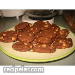 Devil's Food Peanut Butter Chip Cookies