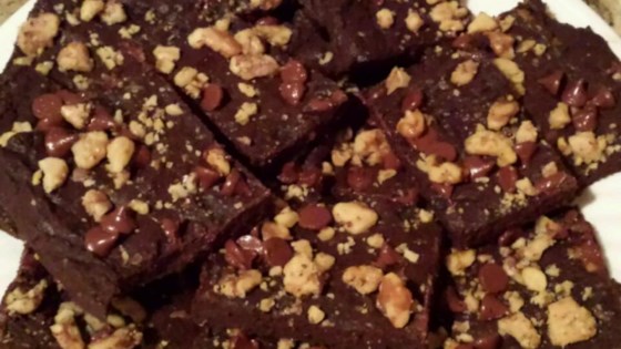 double chocolate walnut brownies