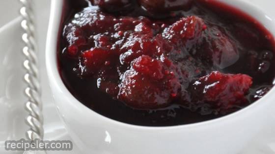 Dried Cherry and Cranberry Sauce
