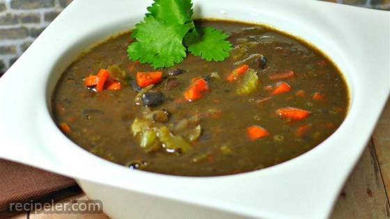 Easy And Quick Black Bean Soup