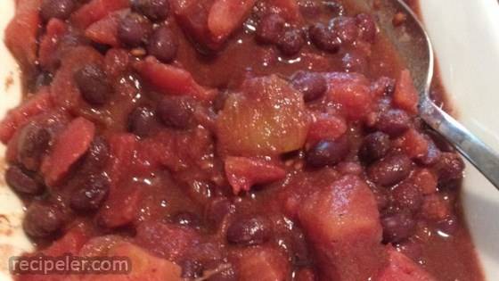 Easy Black Beans and Tomatoes