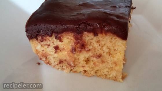 Easy Boston Cream Poke Cake