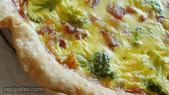 Easy Broccoli And Ham Quiche