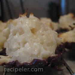 easy chocolate covered coconut macaroons