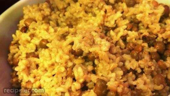 Easy Coconut Rice and Black-Eyed Peas