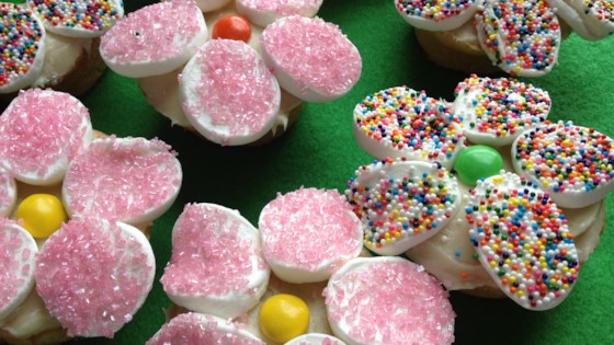 easy flower cupcakes
