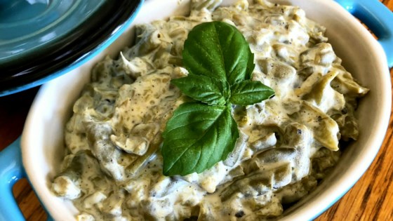easy green beans with cream cheese
