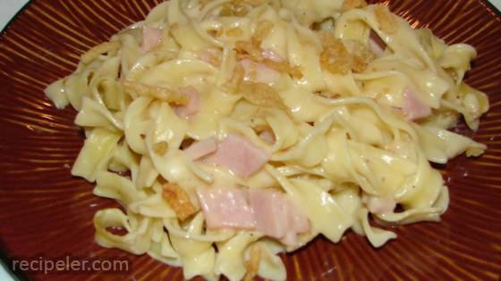 Easy Ham and Noodles