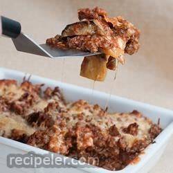 Eggplant And Ground Beef Lasagna