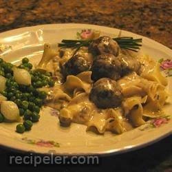 Elegant Stroganoff Meatballs