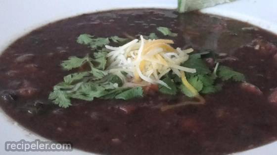 Fast And Delicious Black Bean Soup