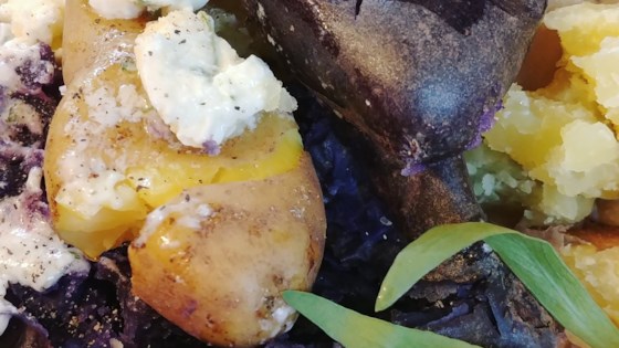 fingerling potatoes with tarragon chive butter