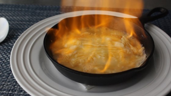Flaming Greek Cheese (saganaki)