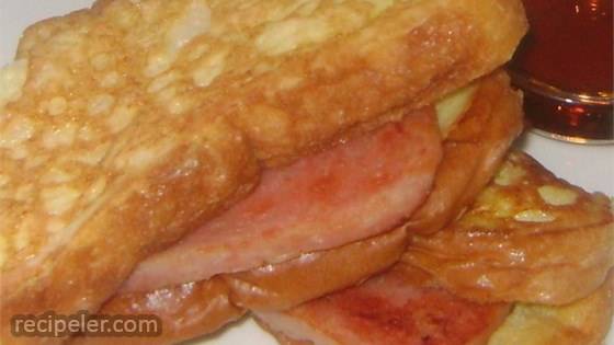 French Toast and Spam Sandwiches