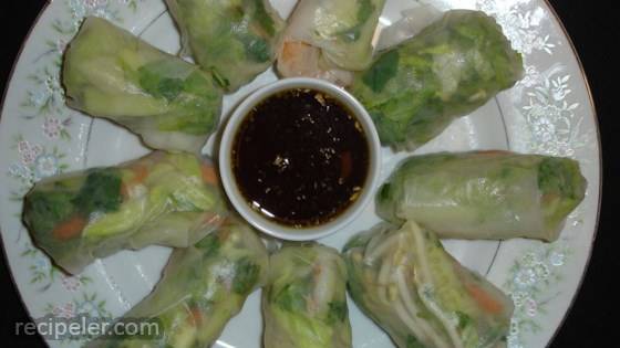 Fresh Spring Rolls With Thai Dipping Sauce