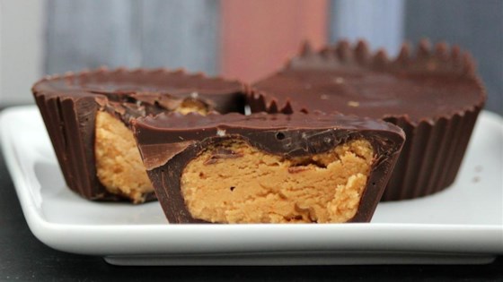 giant homemade almond butter cups