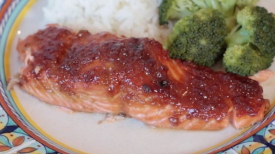 ginger-teriyaki glazed salmon