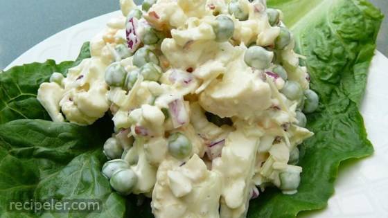 Ginny's Cauliflower and Pea Salad