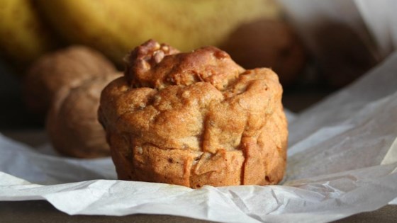 gluten-free banana walnut chia muffins