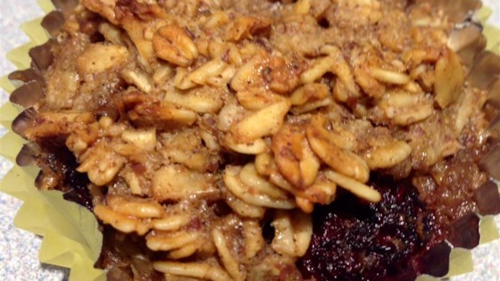 gluten-free blackberry oat muffins