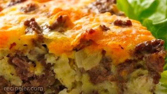 Gluten-Free mpossibly Easy Cheeseburger Pie