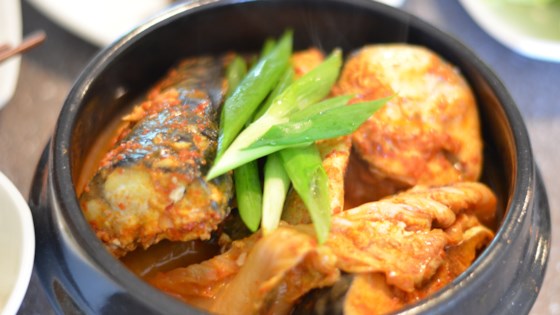 godeungeo jorim (korean braised mackerel with radish)