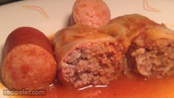 Grandma's Hungarian Stuffed Cabbage, Slow Cooker Variation
