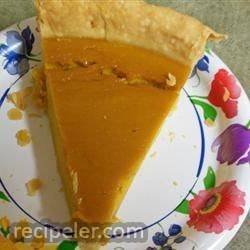 grandma's sweet hubbard squash custard pie