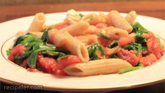 Greek Pasta with Tomatoes and White Beans