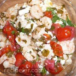 greek shrimp dish from santorini