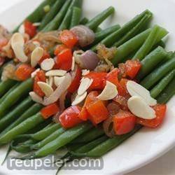 Green Beans with Almonds and Caramelized Shallots