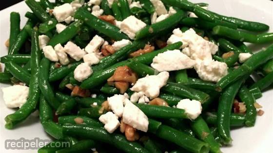 Green Beans With Feta And Walnuts