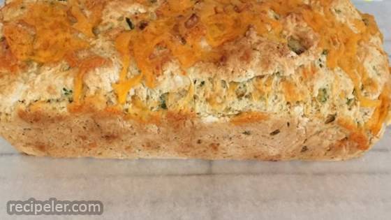 Green Chile Cheese Beer Bread