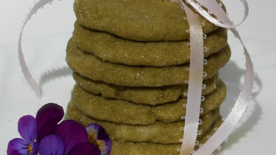 green tea shortbread cookies