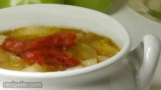 Green Tomato and Bacon Soup