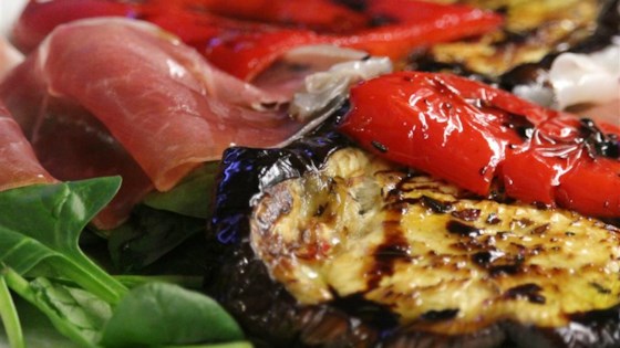 Grilled Aubergines With Prosciutto