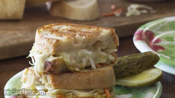 Grilled Cheese and Veggie Sandwich