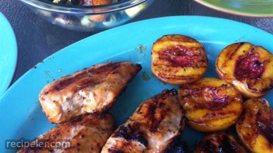 Grilled Chicken with Peach Sauce