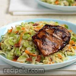 Grilled Chicken with Wilted Slaw