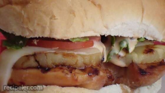 Grilled Hawaiian Chicken And Pineapple Sandwiches