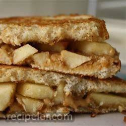 grilled peanut butter apple sandwiches