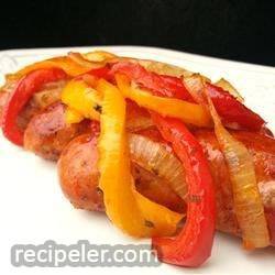 Grilled Sausage with Pepperonatta