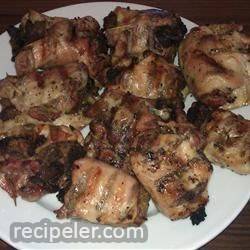 Grilled Stuffed Chicken Thighs
